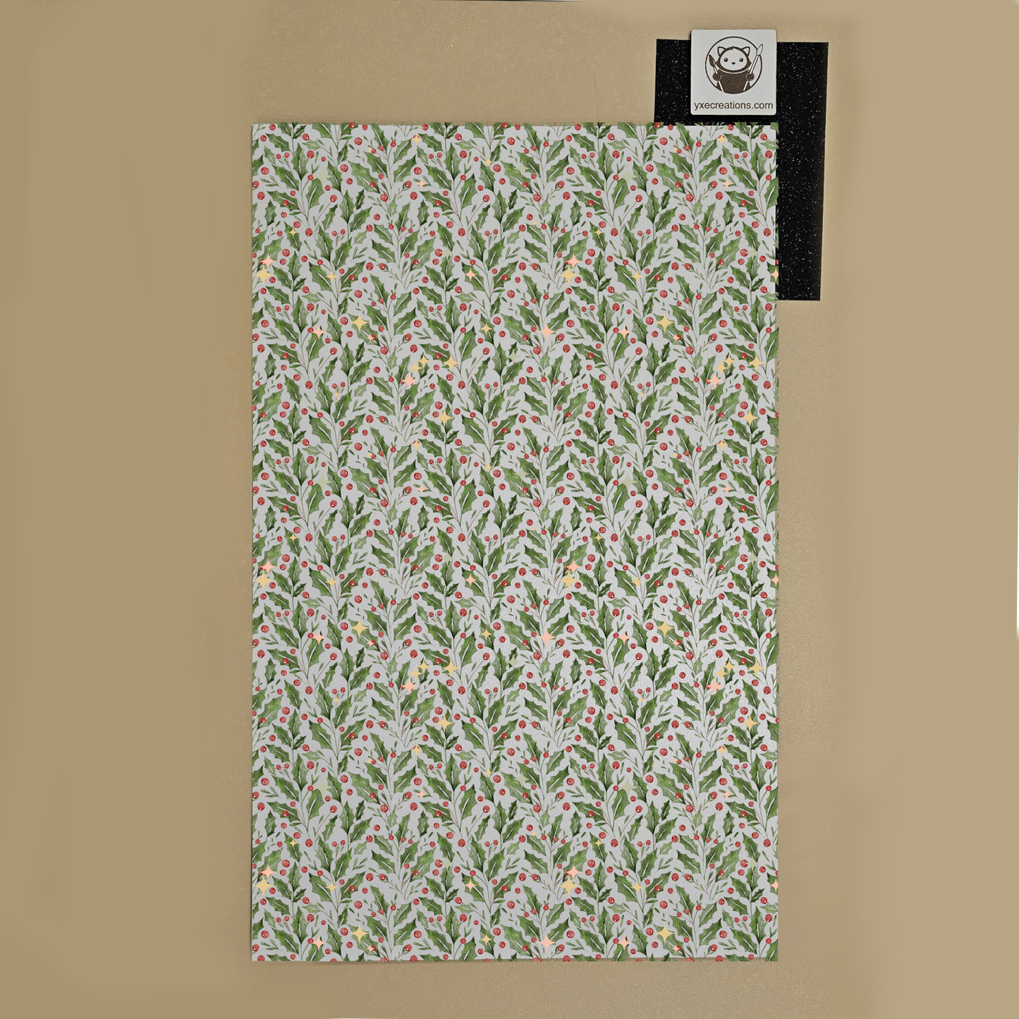 Holly and Gold Stars - Next Level Sheet