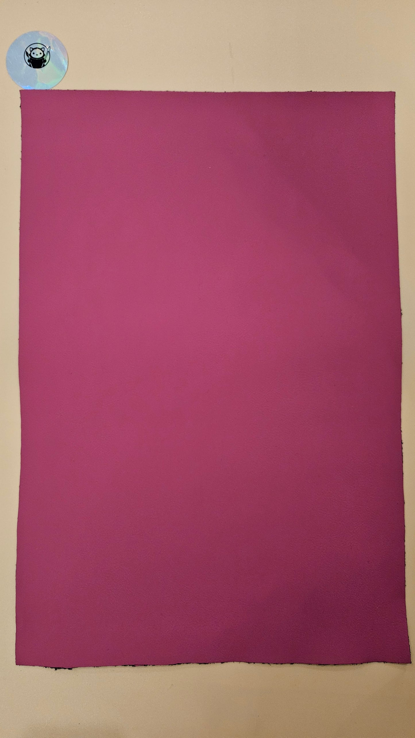 Hot Pink - Engraves Black - Leatherette Sheet – PU Material - Sheet