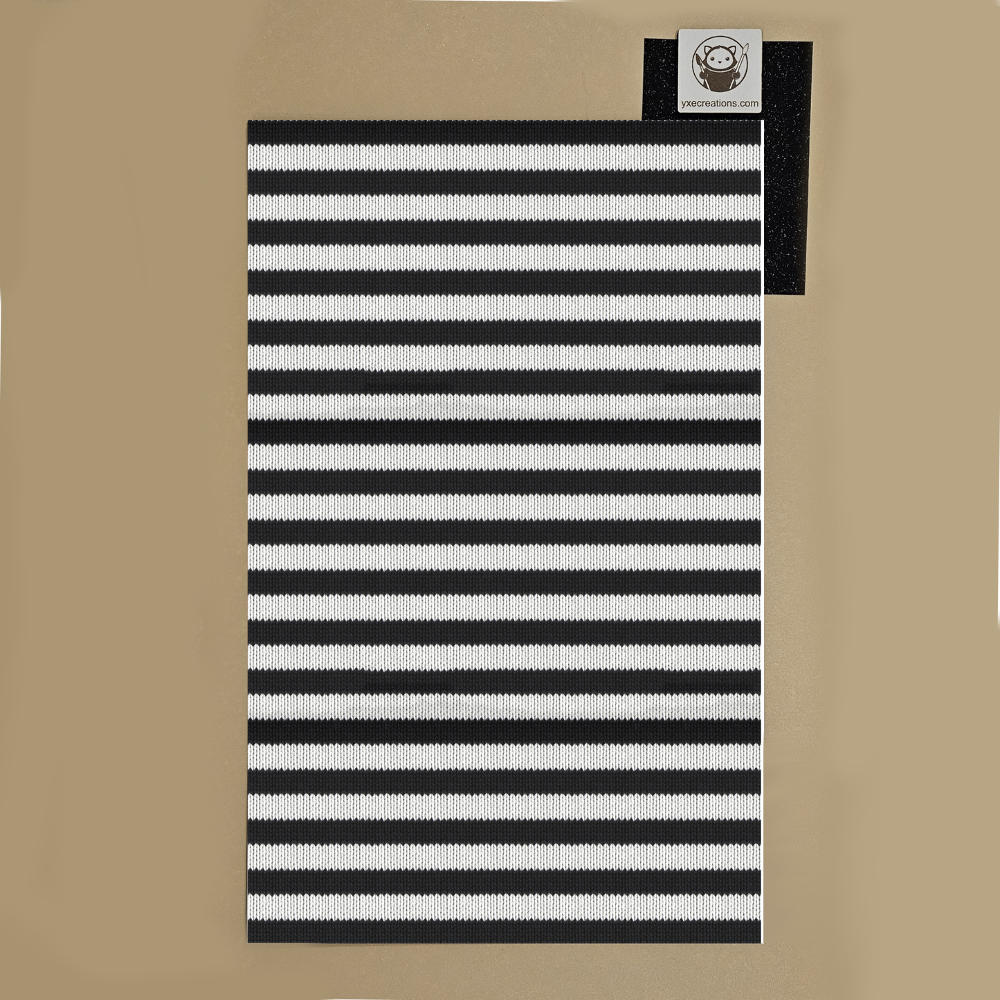 Black and White Knitted Fabric - Next Level Sheet