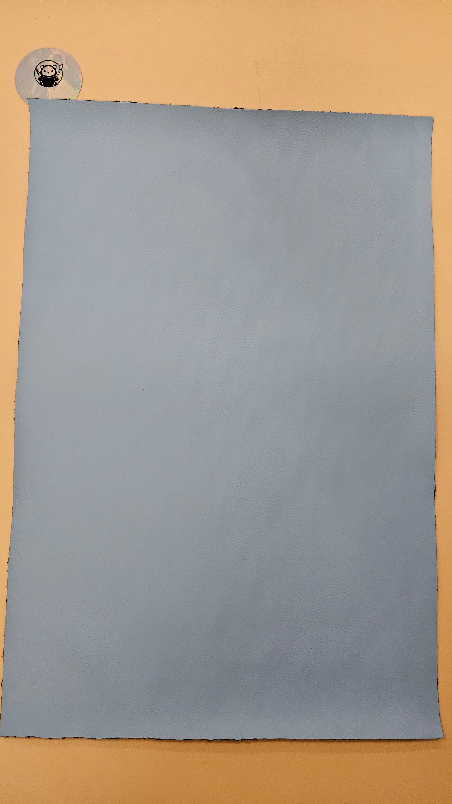 Light Blue - Engraves Black - Leatherette Sheet – PU Material - Sheet