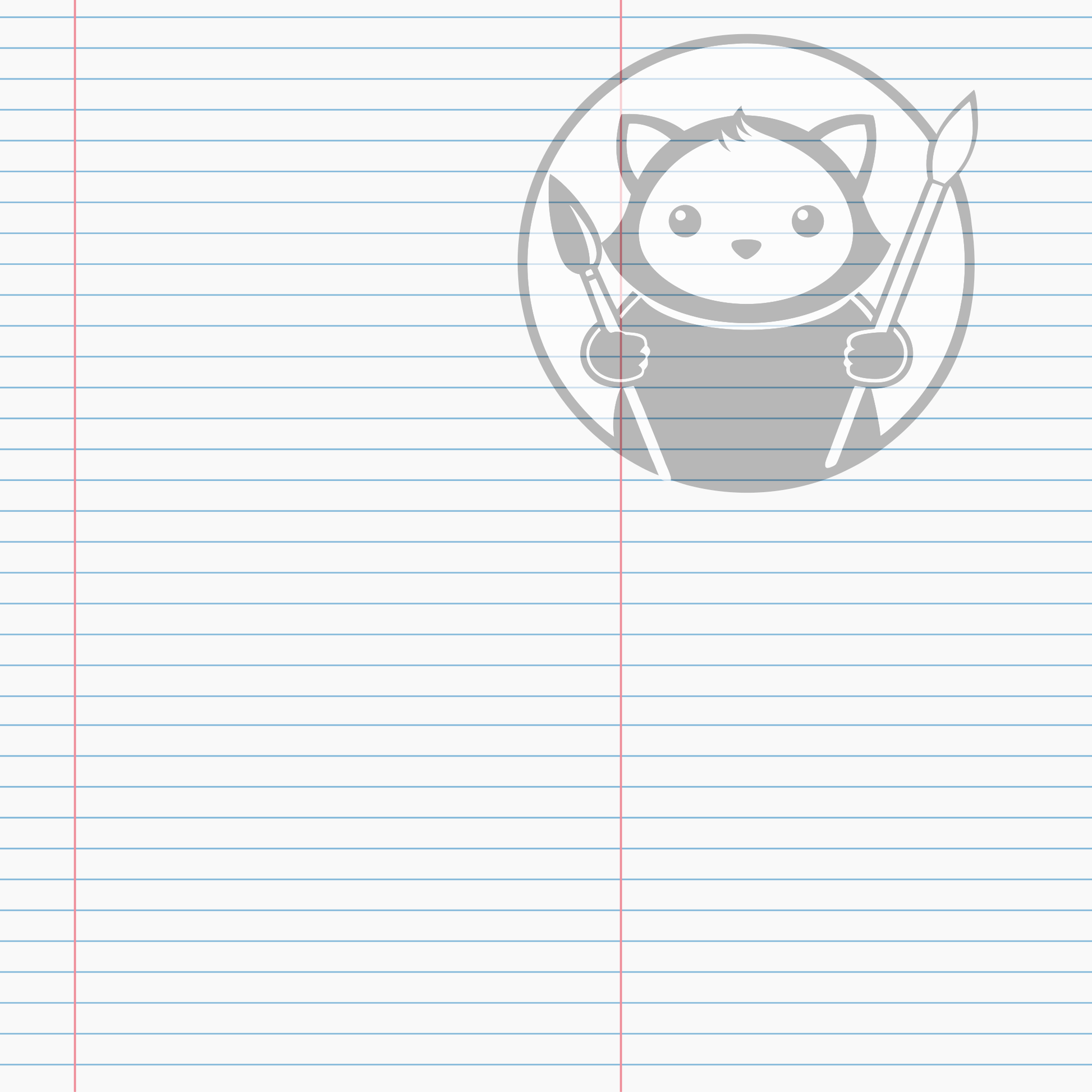 Next Level Sheets - Printed Acrylic and Plywood -  Lined Paper Pattern