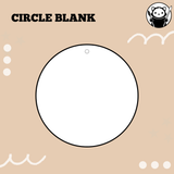 Keychain Blank - Circle Keychain | Acrylic & Sublimation Plywood Blanks