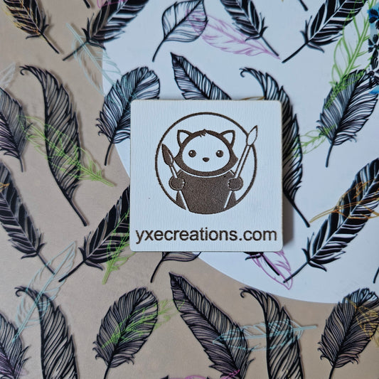 Next Level Sheet - Printed Acrylic and Plywood - Feathers