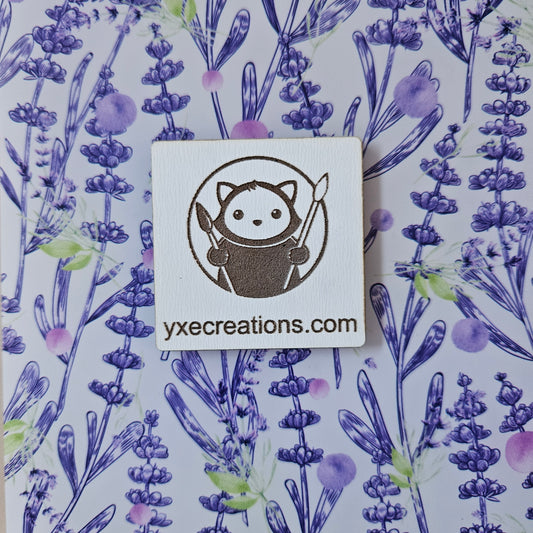 Next Level Sheet - Printed Acrylic and Plywood - Purple Lavender Stalks