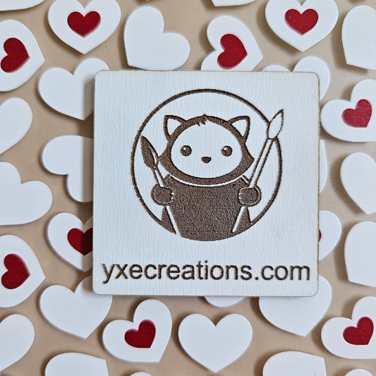 Next Level Sheet - Printed Acrylic and Plywood Sheets - Red and White Hearts - Close Up