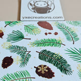 Pines and Golden Snowflakes - Next Level Sheet