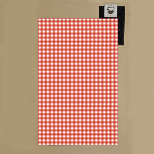 Next Level Sheet for laser cutting - Pattern Acrylic and Plywood - Red Checkers