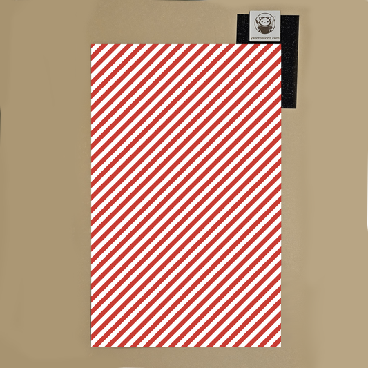 Next Level Sheet for laser cutting - Pattern Acrylic and Plywood - Red Stripes