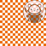 Orange Checkers - Next Level Sheet