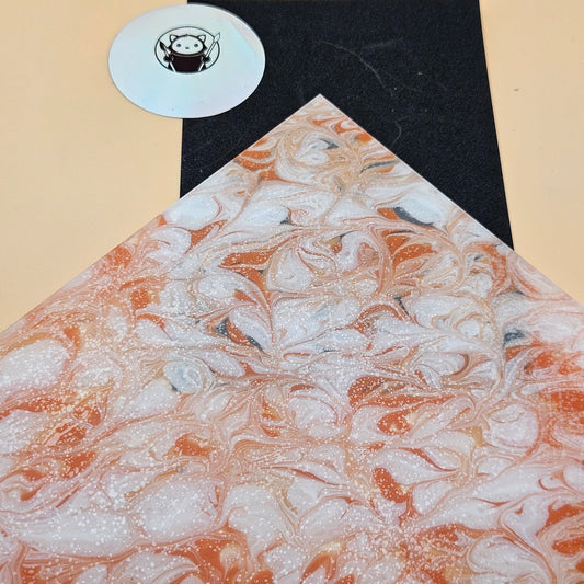 Orange Tides Acrylic Sheet