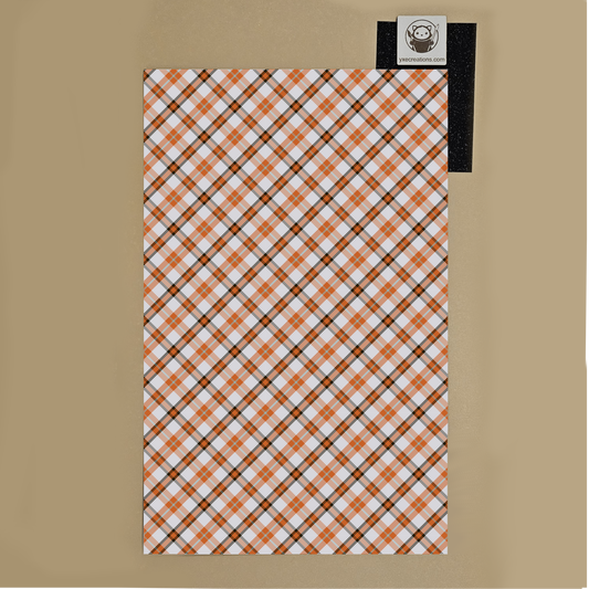 Orange and Black Plaid - Next Level Sheet