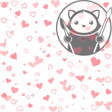 Pastel Pink Hearts - Next Level Sheet