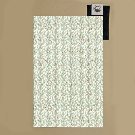 Patterned next-level sheet acrylic with a yxe creations brand label on a beige background