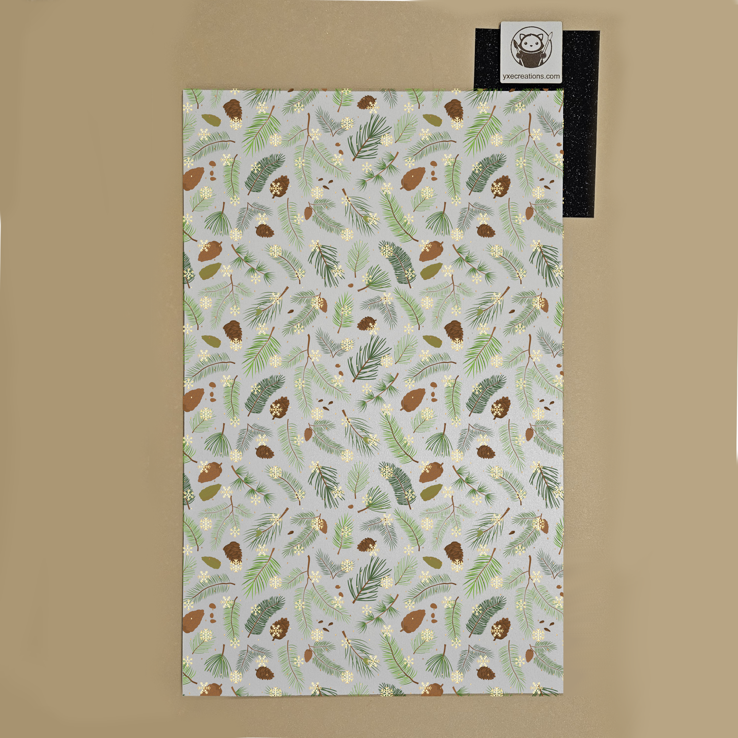 Pines and Golden Snowflakes - Next Level Sheet