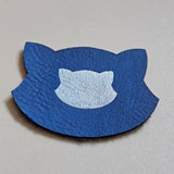 Blue - Engraves Silver - Leatherette Sheet – PU Material