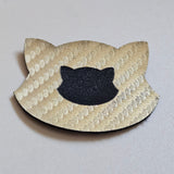 Carbon Fiber Gold - Engraves Black - Leatherette Sheet – PU Material