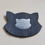 Dark Wood - Engraves Silver - Leatherette Sheet – PU Material