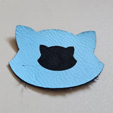 Light Blue - Engraves Black - Leatherette Sheet – PU Material