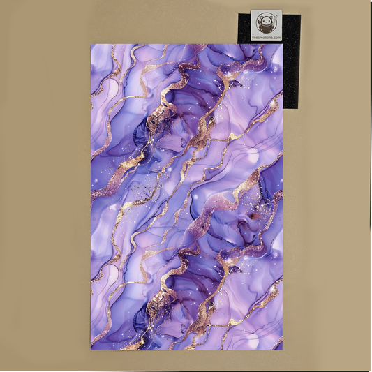 Alcohol Ink - Purple Gold #1 - Next Level Sheet