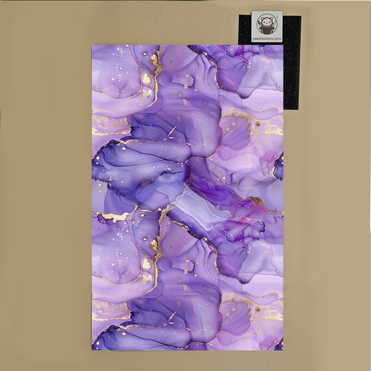 Alcohol Ink - Purple Gold #2 - Next Level Sheet