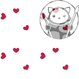 Red and White Hearts - Next Level Sheet
