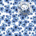 Bright Blue Flowers - Next Level Sheet