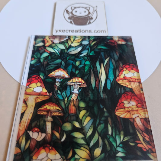 Stained Glass Imitation - Mushroom - Next Level Sheet Close Up