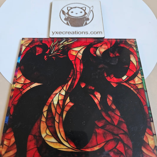 Stained Glass Imitation - Glass Dragon - Next Level Sheet Close Up