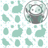 Teal Easter - Next Level Sheet