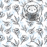 Two-Tone Floral Pattern - Next Level Sheet