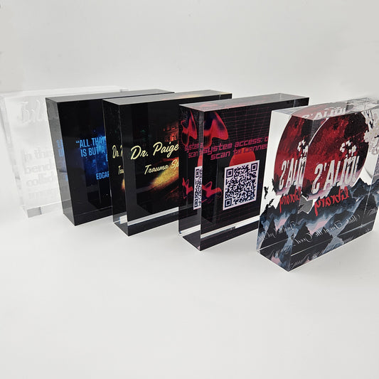 UV Printed Cast Acrylic Blocks