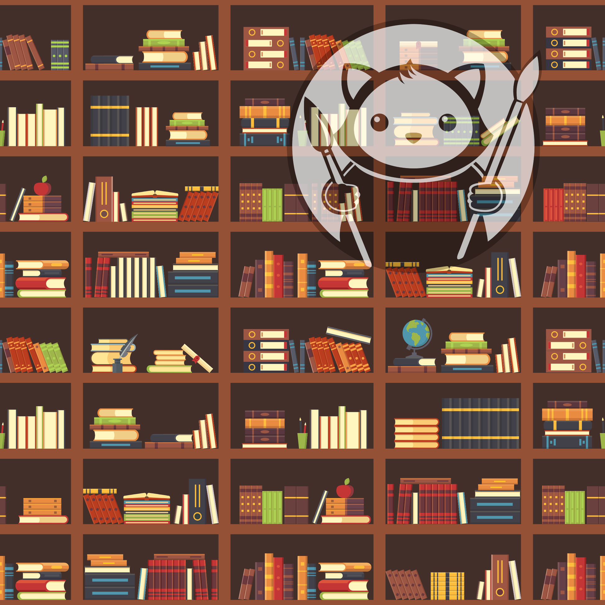 Next Level Sheets - Printed Acrylic and Plywood -  Unlimited Bookshelves Pattern