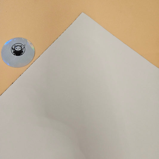 White - Engraves Gold - Leatherette Sheet – PU Material - Corner
