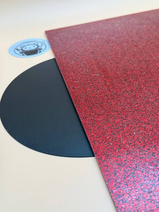 Sparkly red glitter acrylic sheet for crafts