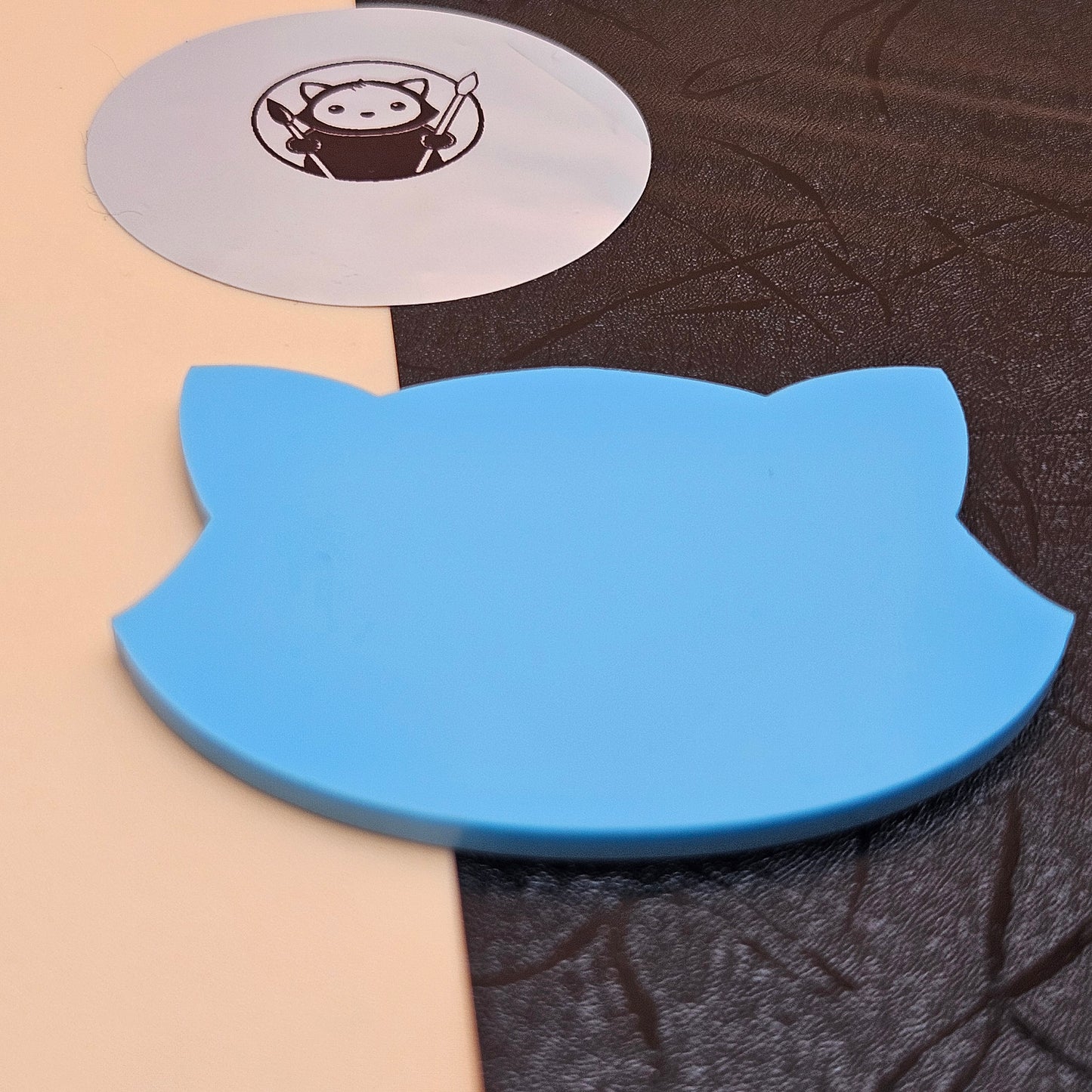 blue pastel Acrylic swatch