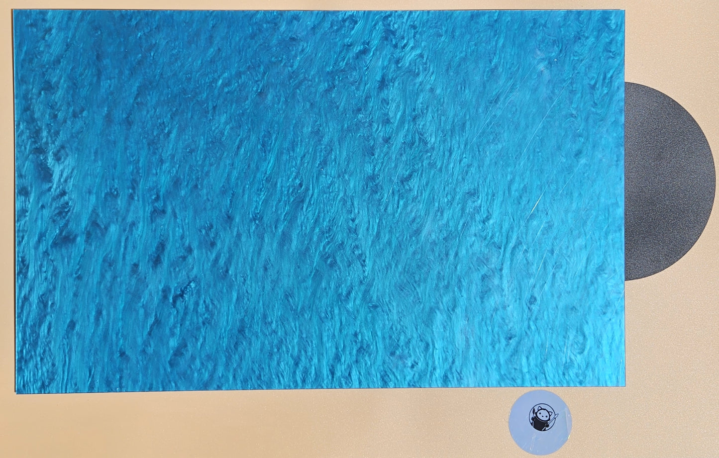 Blue Pearl Acrylic Sheet with wave pattern 12 x 20