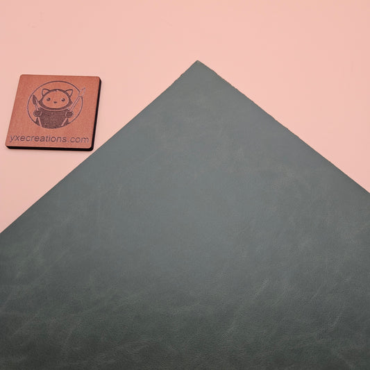Dark Green - Engraves Black - Glossy Leatherette Sheet – PU Material (view 2)