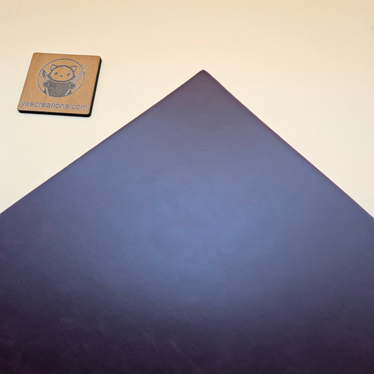 Dark Purple - Engraves Black - Glossy Leatherette Sheet – PU Material (view 2)