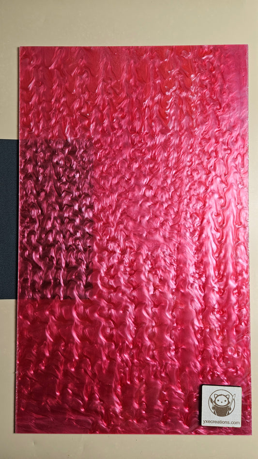 Designer Acrylic Sheet - Liquid Pearl - Raspberry Glaze (view 2)