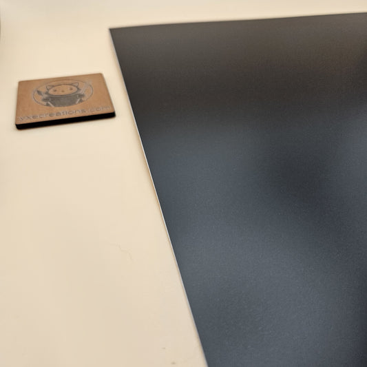 Two-Tone Engravable Acrylic - Matte Black - Engraves White (view 2)