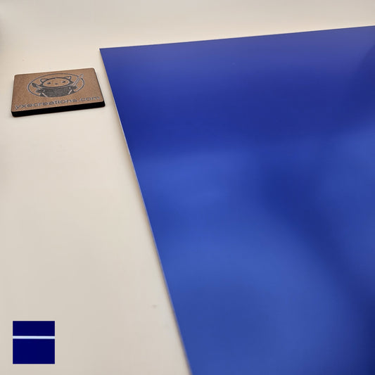 Two-Tone Engravable Acrylic - Blue - Engraves White (view 2)