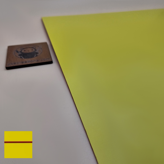 Two-Tone Engravable Acrylic - Yellow - Engraves Red (view 2)