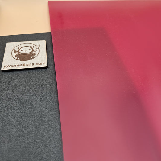Dual-Finish Cast Acrylic Sheet - Pink Raspberry Sorbet (view 2)