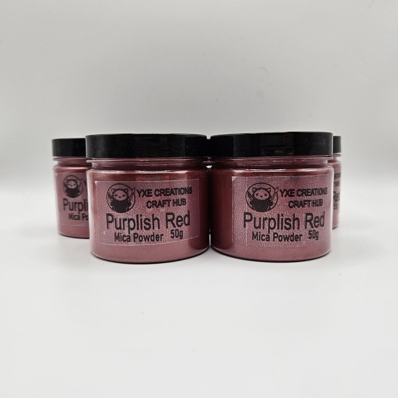 Purplish Red - Mica Powder in 50 g jars