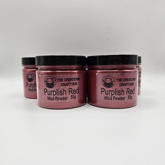 Purplish Red - Mica Powder in 50 g jars