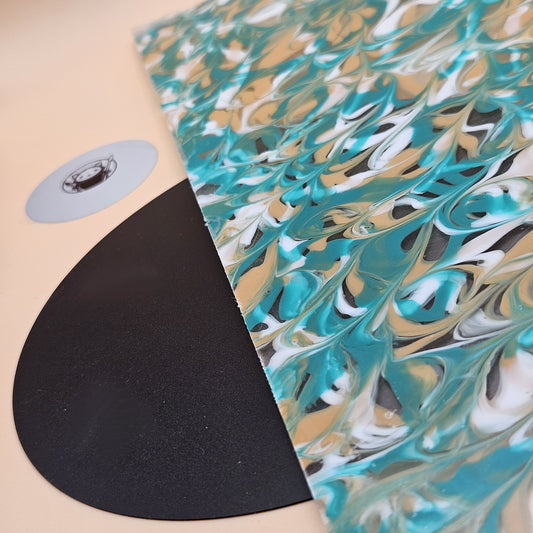 Green Tides pattern designer acrylic sheet