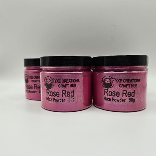 Rose Red Mica Powder - 50 g jar