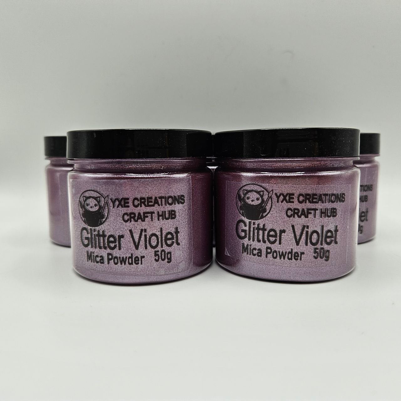 Glitter Violet Mica Powder - 50 g jars