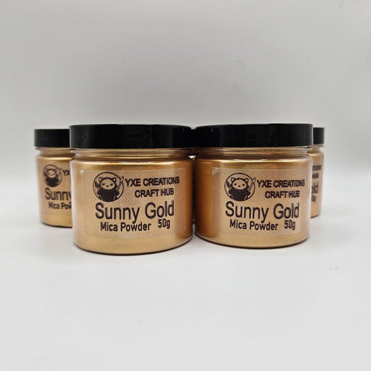 Sunny Gold Mica Powder - 50 g jar