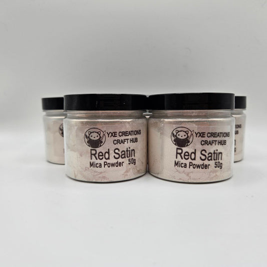 Red Satin Mica Powder - 50 g jar